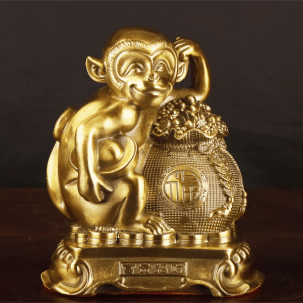Brass Decoration: Zodiac - Monkey - 12cm*8cm*15cm