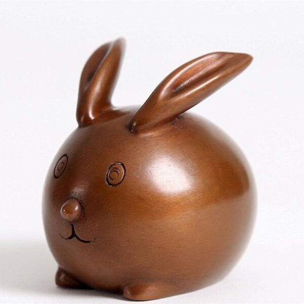 Ancient red copper decoration: zodiac -  Rabbit
