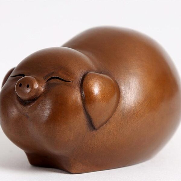 Ancient red copper decoration: zodiac -  Pig