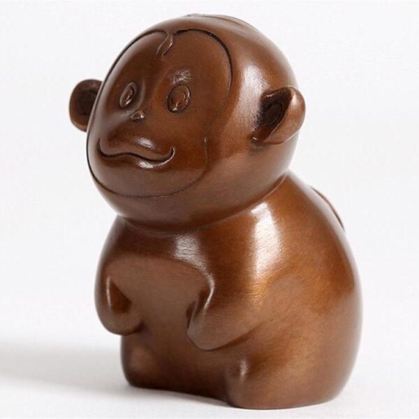 Ancient red copper decoration: zodiac - Monkey