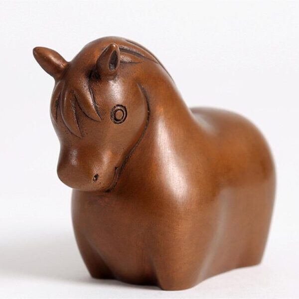 Ancient red copper decoration: zodiac -  Horse