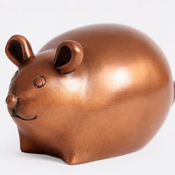 Ancient red copper decoration: zodiac - rat