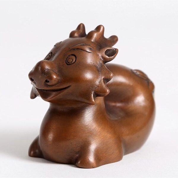 Ancient red copper decoration: zodiac -  Dragon