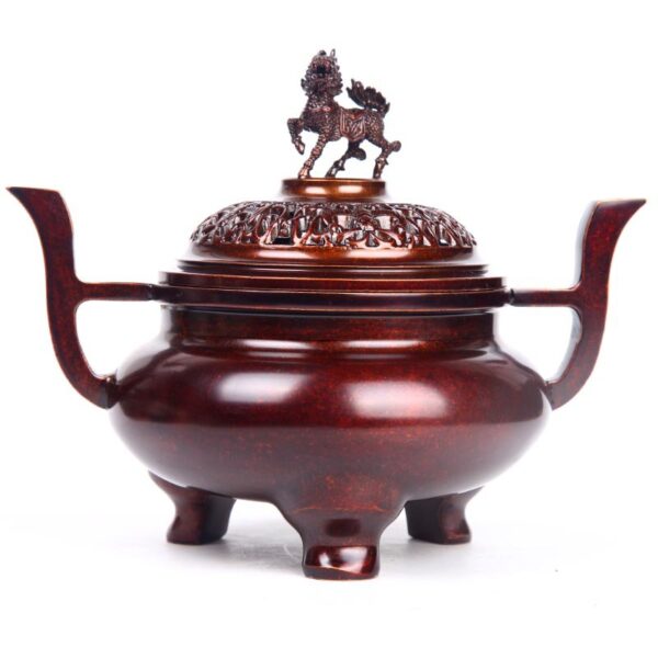 Pure Copper Kirin Copper Incense Burner Decoration