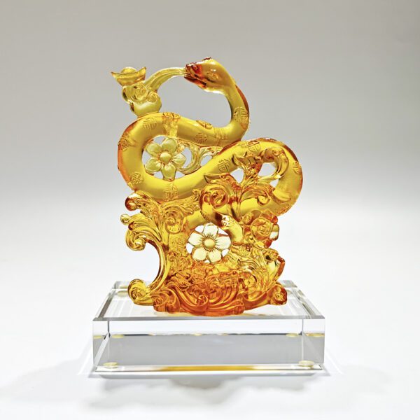 Ancient Glazed Snake Ornament Glazed Snake Zodiac