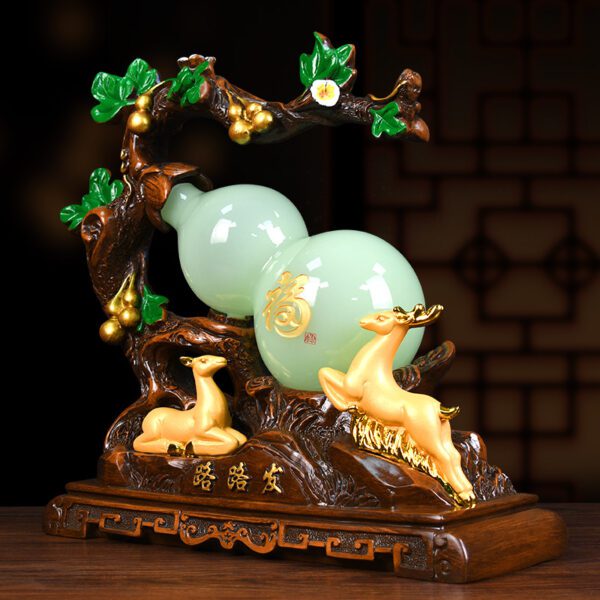 Glazed Jade Gourd Decoration