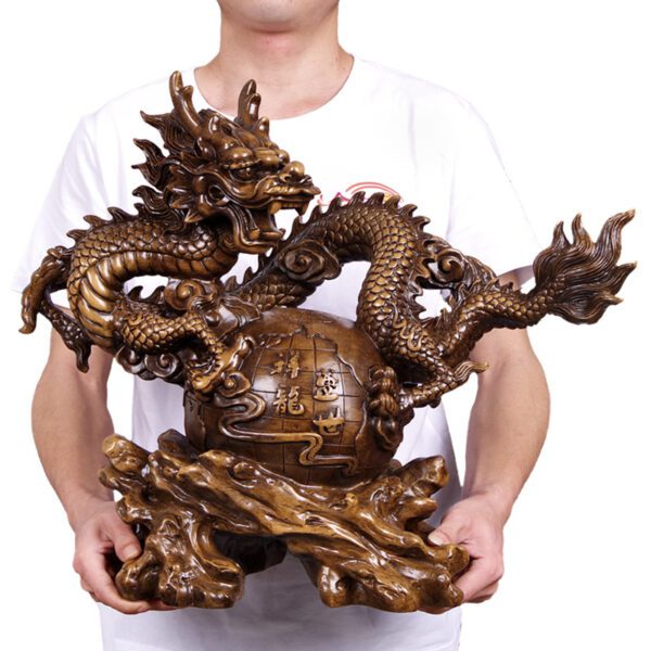 Auspicious Dragon Shengshi Dragon Resin Crafts Ornament - Small