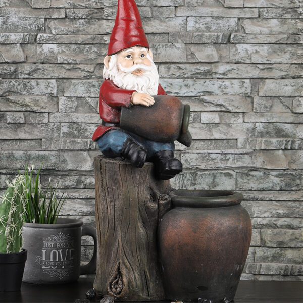 Santa Water Dispenser Outdoor Ornaments Garden Decorations