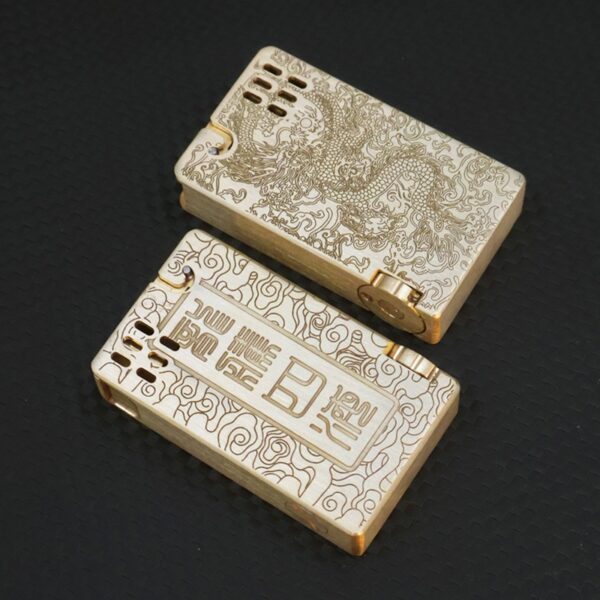 Dragon Soars Across the Four Seas Brass Espley Lighter
