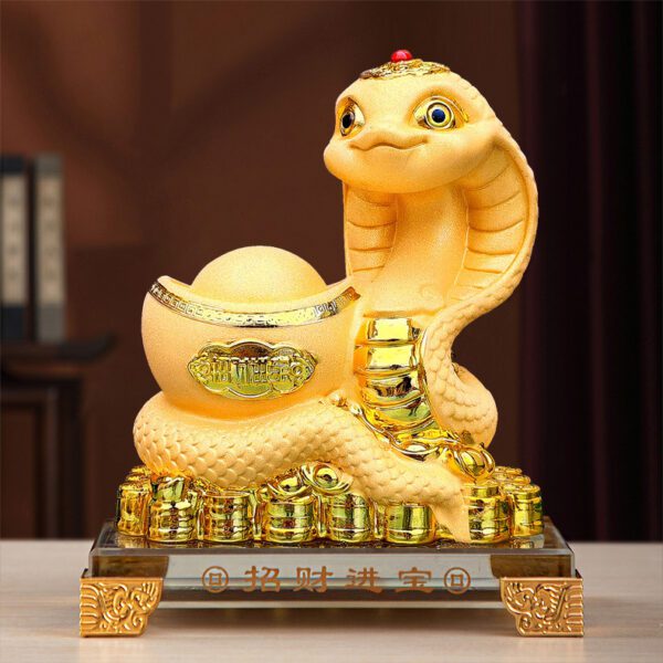 Sand Gold Snake Ornament Snake Zodiac