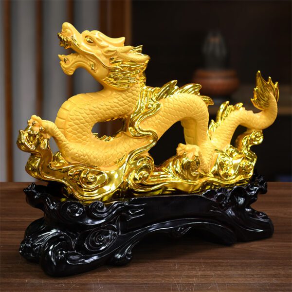 Golden Dragon Zodiac Pendant/ Feng Shui Ornaments