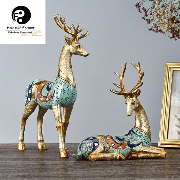 Sika Deer Decoration Resin Decorative Crafts