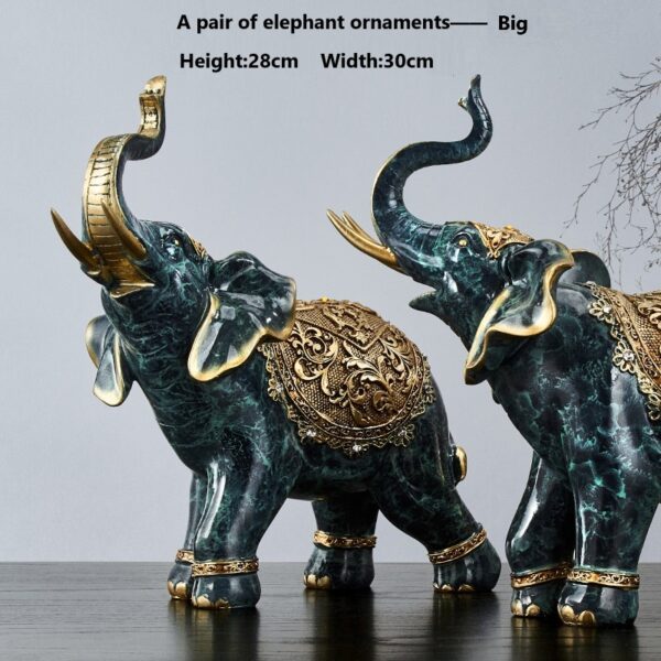 Elephant Ornament - A pair of elephant ornaments-Big